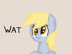 Size: 800x600 | Tagged: safe, artist:poofypegasus, derpy hooves, pony, bust, cute, derpabetes, female, mare, portrait, solo, wat