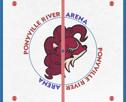 Size: 982x801 | Tagged: safe, pinkie pie, earth pony, pony, arizona coyotes, center ice, concept art, hockey, ice hockey, nhl, phoenix coyotes, texture