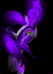 Size: 2480x3507 | Tagged: safe, artist:lucitfandmlp, derpibooru import, king sombra, queen umbra, pony, unicorn, crying, rule 63, solo