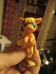 Size: 480x640 | Tagged: safe, artist:razzyrazz, applejack, earth pony, pony, craft, female, mare, sculpture