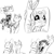 Size: 2000x2000 | Tagged: safe, artist:testostepone, derpibooru import, oc, oc:non toxic, oc:runtime, monster pony, original species, pony, robot, robot pony, tatzlpony, black and white, cheek fluff, comic, ear fluff, excited, exploitable meme, female, frown, grayscale, lineart, long neck, male, meme, monochrome, nope, nope.avi, offspring, open mouth, reeee, scared, scroll, shipping, simple background, smiling, speech bubble, straight, tentacles, white background, wide eyes, worried