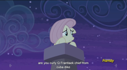 Size: 1280x713 | Tagged: safe, screencap, fluttershy, pegasus, pony, the cutie map, meme, youtube caption