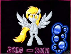 Size: 6603x5033 | Tagged: safe, artist:rammzblood, derpy hooves, pegasus, pony, end of ponies, female, mare, solo