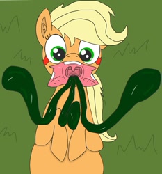 Size: 991x1065 | Tagged: safe, artist:lostbrony, derpibooru import, applejack, monster pony, original species, tatzlpony, solo, species swap, tatzljack, tentacles