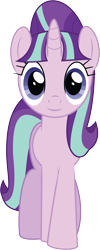 Size: 3652x9172 | Tagged: safe, artist:wissle, starlight glimmer, pony, unicorn, the cutie map, absurd resolution, female, front view, looking at you, mare, s5 starlight, simple background, smiling, solo, starlight glimmer day, transparent background, vector