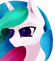 Size: 1024x1136 | Tagged: safe, artist:supersckatte678, princess celestia, alicorn, pony, bust, eye reflection, female, lineless, mare, portrait, simple background, solo, transparent background