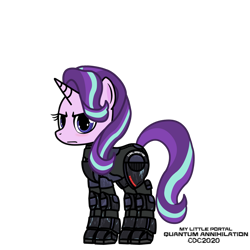 Size: 1024x1024 | Tagged: safe, artist:christiancerda, starlight glimmer, unicorn, armor, my little portal, portal (valve), simple background, transparent background, vector