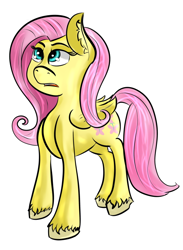 Size: 540x737 | Tagged: safe, artist:varien, fluttershy, pegasus, pony, female, mare, pink mane, yellow coat
