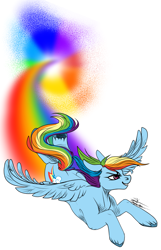 Size: 2159x3357 | Tagged: safe, artist:theeclipticlion, derpibooru import, edit, rainbow dash, pegasus, pony, cropped, cutie mark, female, floppy ears, flying, mare, narrowed eyes, rainbow trail, simple background, solo, sonic rainboom, white background