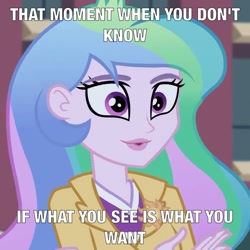 Size: 720x720 | Tagged: safe, screencap, princess celestia, principal celestia, equestria girls, meme