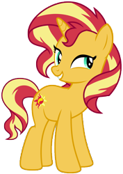 Size: 6368x8976 | Tagged: safe, artist:famousmari5, sunset shimmer, pony, unicorn, better together, equestria girls, spring breakdown, absurd resolution, cutie mark, female, mare, simple background, solo, transparent background, vector