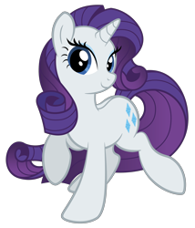 Size: 4976x5824 | Tagged: safe, artist:littlehybridshila, rarity, pony, unicorn, absurd resolution, female, looking at you, mare, raised hoof, raised leg, simple background, smiling, solo, transparent background, vector