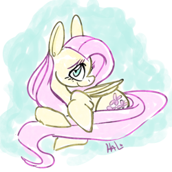 Size: 1024x1018 | Tagged: safe, artist:lavendire, fluttershy, pegasus, pony, cute, female, mare, pink mane, yellow coat