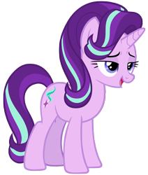 Size: 6804x8021 | Tagged: safe, artist:andoanimalia, starlight glimmer, pony, unicorn, a horse shoe-in, absurd resolution, cutie mark, female, mare, open mouth, simple background, solo, transparent background, vector