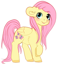 Size: 1024x1150 | Tagged: safe, artist:dance-to-forget, fluttershy, pegasus, pony, female, mare, solo, unshorn fetlocks