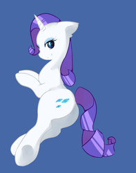 Size: 642x816 | Tagged: safe, artist:fluffleduckle, rarity, pony, unicorn, looking at you, plot, solo, underhoof