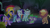 Size: 1280x720 | Tagged: safe, derpibooru import, screencap, applejack, rainbow dash, rarity, spike, twilight sparkle, twilight sparkle (alicorn), alicorn, big cat, lion, mermaid, pony, scare master, animal costume, applelion, armor, astrodash, astronaut, athena sparkle, braided tail, clothes, confident, costume, dragon costume, female, helmet, mare, mermarity, nightmare night, nightmare night costume, royal guard armor, skirt, technically an upskirt shot