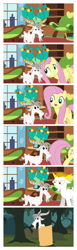 Size: 1024x3304 | Tagged: safe, artist:jonerico, fluttershy, oc, bird, goat, pegasus, pony, comic