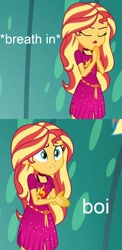 Size: 783x1601 | Tagged: safe, edit, edited screencap, screencap, sunset shimmer, better together, equestria girls, spring breakdown, boi, meme