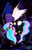 Size: 2200x3400 | Tagged: safe, artist:smooth-criminal-13, princess celestia, alicorn, pony, choker, clothes, collar, correstia, corrupted, corrupted celestia, corruptia, dark magic, eyeliner, goth, gothic, magic, solo, sombra eyes