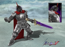 Size: 867x627 | Tagged: safe, artist:tychotma-1, derpibooru import, king sombra, human, 3d, armor, cape, clothes, curved horn, horned humanization, humanized, pony coloring, soul calibur, sword, video game