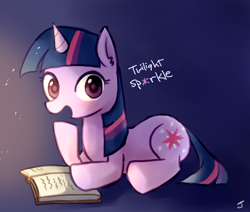 Size: 425x361 | Tagged: safe, artist:ujey02, derpibooru import, twilight sparkle, book, solo