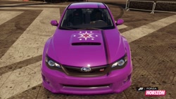 Size: 1280x720 | Tagged: safe, derpibooru import, twilight sparkle, car, cutie mark, forza horizon, fulfilled cutie mark, itasha, subaru, subaru impreza