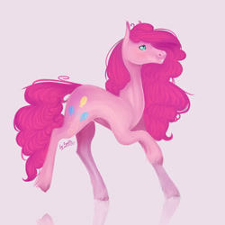 Size: 1024x1024 | Tagged: safe, artist:yanshiki, pinkie pie, earth pony, pony, female, mare, pink coat, pink mane, realistic, solo