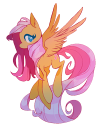 Size: 840x1048 | Tagged: safe, artist:chop4, fluttershy, pegasus, pony, cute, ear fluff, female, flying, long tail, looking at you, mare, no pupils, shyabetes, simple background, solo, spread wings, transparent background