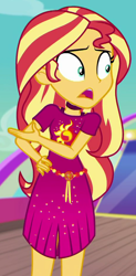 Size: 462x940 | Tagged: safe, screencap, sunset shimmer, better together, equestria girls, spring breakdown, cropped, solo