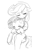 Size: 599x939 | Tagged: safe, artist:yajima, applejack, rarity, earth pony, pony, unicorn, grayscale, hug, monochrome