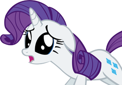 Size: 13374x9363 | Tagged: safe, artist:cyanlightning, rarity, pony, unicorn, .svg available, absurd resolution, sad, simple background, solo, transparent background, vector