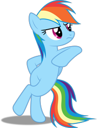 Size: 3037x4000 | Tagged: safe, artist:dashiesparkle, derpibooru import, rainbow dash, pegasus, pony, rarity investigates, .svg available, absurd resolution, bipedal, crossed hooves, female, mare, ponyscape, simple background, solo, standing, transparent background, unamused, vector