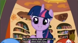 Size: 849x468 | Tagged: safe, derpibooru import, screencap, twilight sparkle, twilight sparkle (alicorn), alicorn, pony, twilight time, female, mare, meme, youtube caption