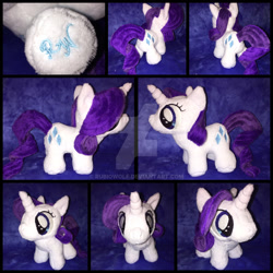 Size: 1024x1024 | Tagged: safe, artist:rubiowolf, rarity, filly, filly rarity, irl, photo, plushie, solo