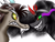 Size: 4000x3000 | Tagged: safe, artist:ashlyn-springer, derpibooru import, discord, king sombra, pony, unicorn, black mane, male, sharp teeth, sombra eyes, stallion