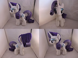 Size: 1597x1199 | Tagged: safe, artist:little-broy-peep, rarity, irl, lidded eyes, photo, plushie, solo