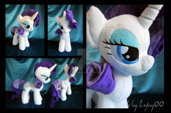 Size: 1600x1058 | Tagged: safe, artist:lefay00, rarity, irl, photo, plushie, solo