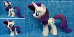 Size: 3000x1511 | Tagged: safe, artist:bluedragonflyplush, rarity, female, irl, lidded eyes, photo, plushie, solo