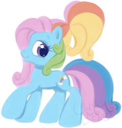 Size: 919x960 | Tagged: safe, artist:colossalstinker, derpibooru import, rainbow dash, pegasus, pony, g3.5, solo