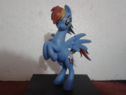 Size: 600x450 | Tagged: safe, artist:succubi samus, derpibooru import, rainbow dash, pony, bipedal, clay figure, commission, cute, dashabetes, irl, looking at you, photo