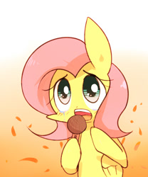 Size: 1000x1200 | Tagged: safe, artist:joycall6, fluttershy, pegasus, pony, bipedal, blushing, crying, cute, female, mare, microphone, shyabetes, simple background, singing, solo