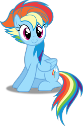 Size: 3293x5000 | Tagged: safe, artist:dashiesparkle, derpibooru import, rainbow dash, pegasus, pony, alternate hairstyle, crossing the memes, manebow sparkle, punklight sparkle, simple background, solo, transparent background