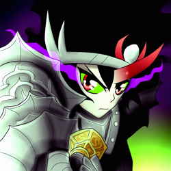 Size: 1024x1024 | Tagged: safe, artist:yula568, derpibooru import, king sombra, human, humanized, solo, sombra eyes