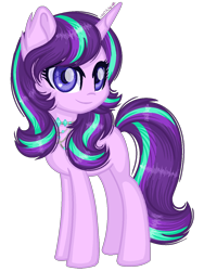 Size: 1040x1384 | Tagged: safe, artist:fantarianna, starlight glimmer, pony, unicorn, alternate hairstyle, female, jewelry, mare, necklace, simple background, solo, transparent background