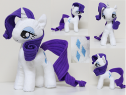 Size: 1420x1080 | Tagged: safe, artist:nekokevin, rarity, irl, lidded eyes, photo, plushie, solo