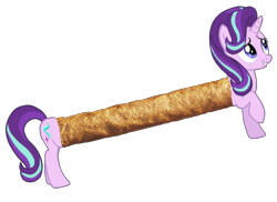 Size: 620x451 | Tagged: safe, starlight glimmer, unicorn, female, food, frikandel, gekoloniseerd, long glimmer, long pony, mare, meme, simple background, transparent background