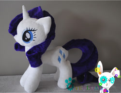 Size: 1600x1236 | Tagged: safe, artist:creativityoverload, rarity, irl, photo, plushie, solo