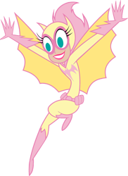 Size: 1280x1763 | Tagged: safe, fluttershy, batgirl, crossover, flutterbat, super best friends forever