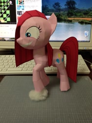 Size: 979x1305 | Tagged: safe, artist:robi, pinkie pie, earth pony, pony, papercraft, pinkamena diane pie, pixiv, solo